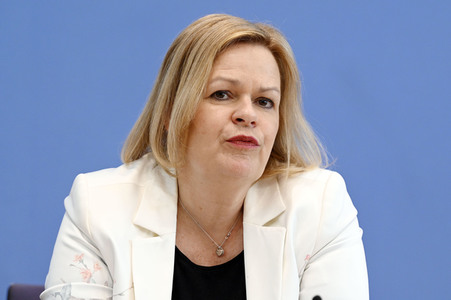 Bundespressekonferenz Polizeiliche Kriminalstatistik 2021 in Berlin
