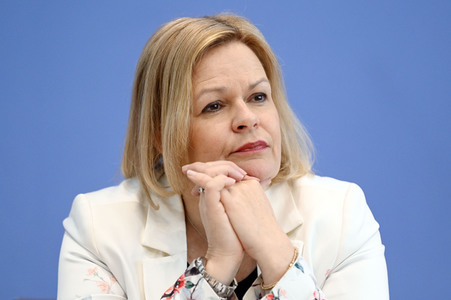 Bundespressekonferenz Polizeiliche Kriminalstatistik 2021 in Berlin
