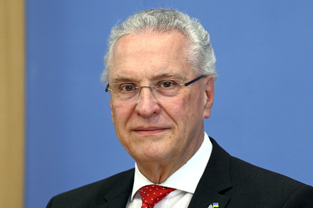 Bundespressekonferenz Polizeiliche Kriminalstatistik 2021 in Berlin