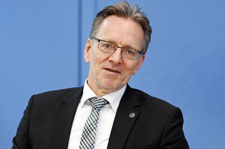 Bundespressekonferenz Polizeiliche Kriminalstatistik 2021 in Berlin
