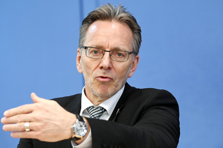 Bundespressekonferenz Polizeiliche Kriminalstatistik 2021 in Berlin