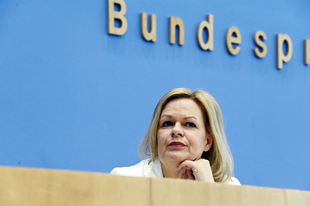 Bundespressekonferenz Polizeiliche Kriminalstatistik 2021 in Berlin