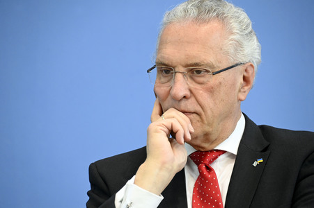 Bundespressekonferenz Polizeiliche Kriminalstatistik 2021 in Berlin