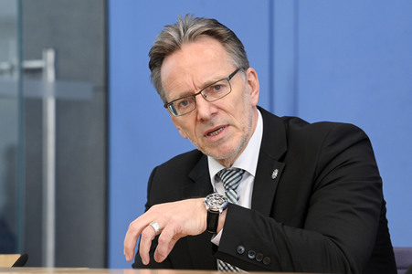 Bundespressekonferenz Polizeiliche Kriminalstatistik 2021 in Berlin