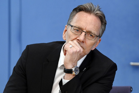 Bundespressekonferenz Polizeiliche Kriminalstatistik 2021 in Berlin