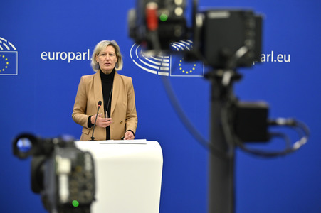 Pressekonferenz zum Data Governance Act im EU-Parlament in Straßburg