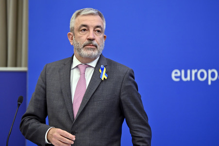 Pressebriefing der Fraktion Renew im EU-Parlament in Straßburg