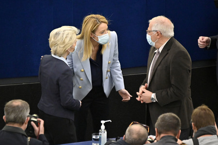 Plenartagung zum Ukraine-Krieg im EU-Parlament in Straßburg