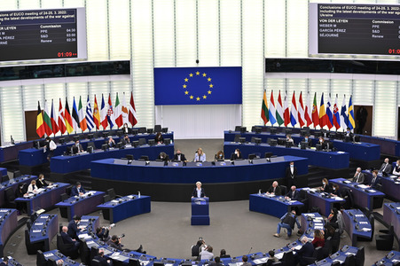 Plenartagung zum Ukraine-Krieg im EU-Parlament in Straßburg