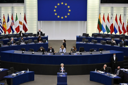 Plenartagung zum Ukraine-Krieg im EU-Parlament in Straßburg