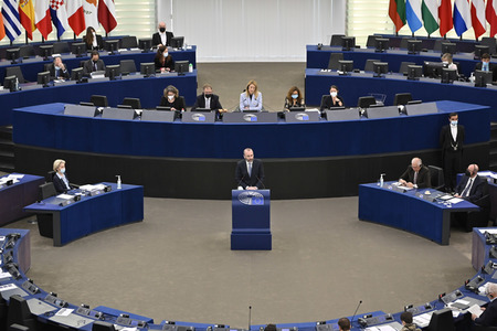 Plenartagung zum Ukraine-Krieg im EU-Parlament in Straßburg