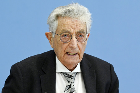 Bundespressekonferenz Kriegsverbrechen in der Ukraine in Berlin