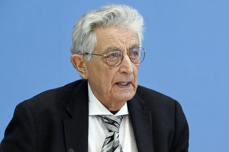 Bundespressekonferenz Kriegsverbrechen in der Ukraine in Berlin