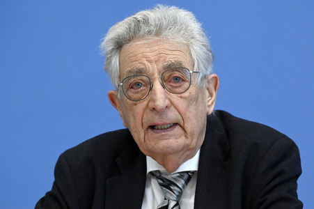 Bundespressekonferenz Kriegsverbrechen in der Ukraine in Berlin