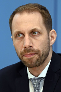 Bundespressekonferenz Kriegsverbrechen in der Ukraine in Berlin