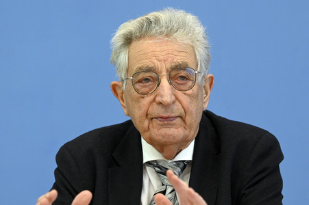 Bundespressekonferenz Kriegsverbrechen in der Ukraine in Berlin