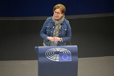 Plenartagung zu Polen und Ungarn im EU-Parlament in Straßburg