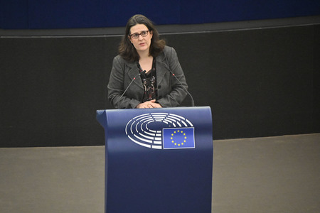 Plenartagung zu Polen und Ungarn im EU-Parlament in Straßburg