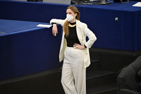 Plenartagung zu Polen und Ungarn im EU-Parlament in Straßburg