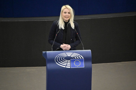 Plenartagung zu Polen und Ungarn im EU-Parlament in Straßburg