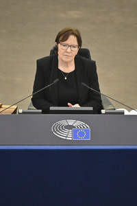 Plenartagung zu Gemeinsamkeiten des Putin-Regimes und rechtsextremer Bewegungen in Europa im EU-Parlament in Straßburg