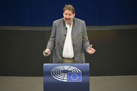 Plenartagung zu Gemeinsamkeiten des Putin-Regimes und rechtsextremer Bewegungen in Europa im EU-Parlament in Straßburg