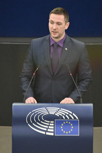 Plenartagung zu Gemeinsamkeiten des Putin-Regimes und rechtsextremer Bewegungen in Europa im EU-Parlament in Straßburg