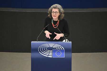 Plenartagung zu Gemeinsamkeiten des Putin-Regimes und rechtsextremer Bewegungen in Europa im EU-Parlament in Straßburg