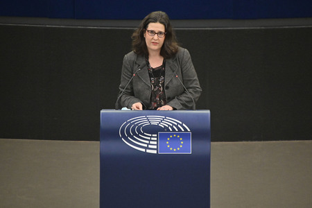 Plenartagung zu Gemeinsamkeiten des Putin-Regimes und rechtsextremer Bewegungen in Europa im EU-Parlament in Straßburg