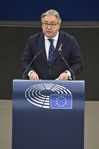 Plenartagung zu Gemeinsamkeiten des Putin-Regimes und rechtsextremer Bewegungen in Europa im EU-Parlament in Straßburg