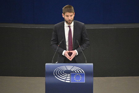 Plenartagung zu Gemeinsamkeiten des Putin-Regimes und rechtsextremer Bewegungen in Europa im EU-Parlament in Straßburg