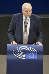 Plenartagung zu Gemeinsamkeiten des Putin-Regimes und rechtsextremer Bewegungen in Europa im EU-Parlament in Straßburg