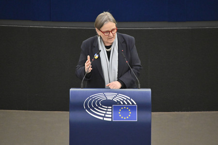 Plenartagung zu Gemeinsamkeiten des Putin-Regimes und rechtsextremer Bewegungen in Europa im EU-Parlament in Straßburg