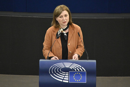 Plenartagung zu Gemeinsamkeiten des Putin-Regimes und rechtsextremer Bewegungen in Europa im EU-Parlament in Straßburg