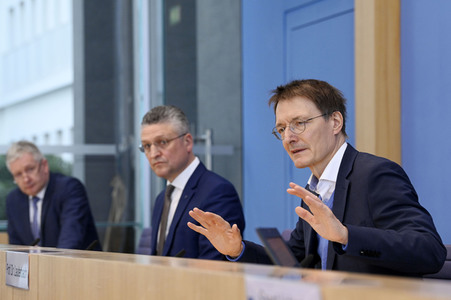 Bundespressekonferenz Aktuelle Corona-Lage in Berlin