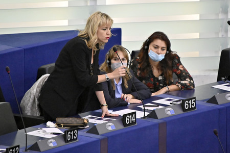 Debatte über Roma-Gemeinschaften im EU-Parlament in Straßburg