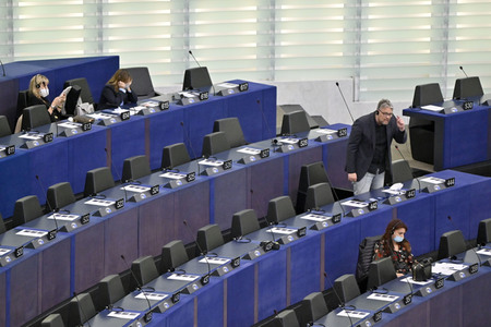 Debatte über Roma-Gemeinschaften im EU-Parlament in Straßburg
