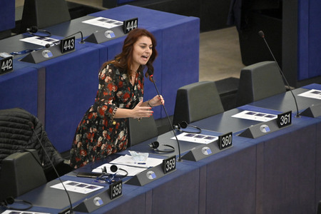 Debatte über Roma-Gemeinschaften im EU-Parlament in Straßburg