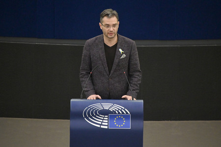 Debatte über Roma-Gemeinschaften im EU-Parlament in Straßburg