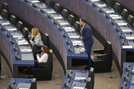 Debatte über Roma-Gemeinschaften im EU-Parlament in Straßburg