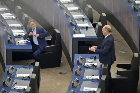 Debatte über Roma-Gemeinschaften im EU-Parlament in Straßburg