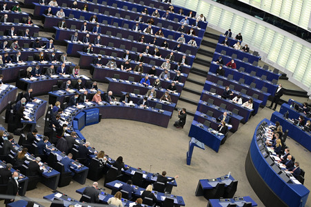 Abstimmung über Sanktionen gegen Russland im EU-Parlament in Straßburg