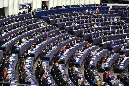 Abstimmung über Sanktionen gegen Russland im EU-Parlament in Straßburg
