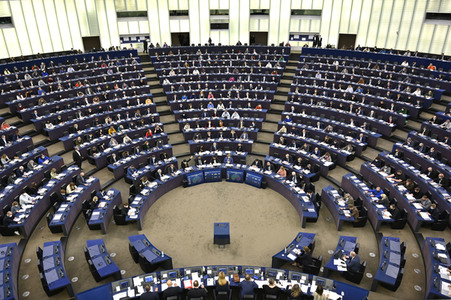 Abstimmung über Sanktionen gegen Russland im EU-Parlament in Straßburg