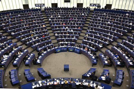 Abstimmung über Sanktionen gegen Russland im EU-Parlament in Straßburg