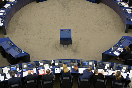 Abstimmung über Sanktionen gegen Russland im EU-Parlament in Straßburg