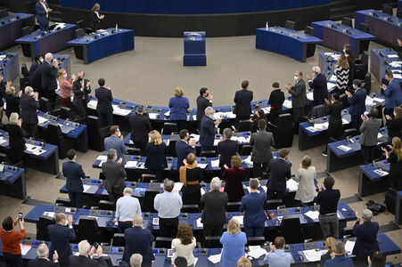 Abstimmung über Sanktionen gegen Russland im EU-Parlament in Straßburg