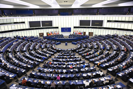 Abstimmung über Sanktionen gegen Russland im EU-Parlament in Straßburg