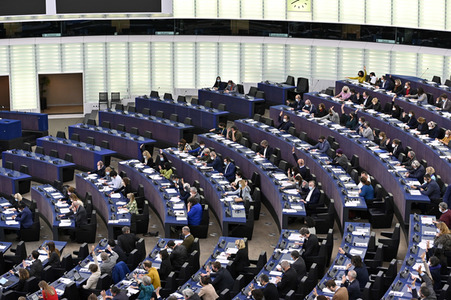 Abstimmung über Sanktionen gegen Russland im EU-Parlament in Straßburg