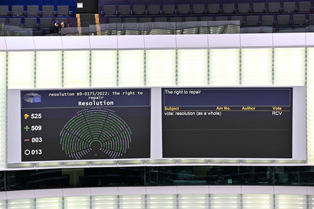 Abstimmung über Sanktionen gegen Russland im EU-Parlament in Straßburg